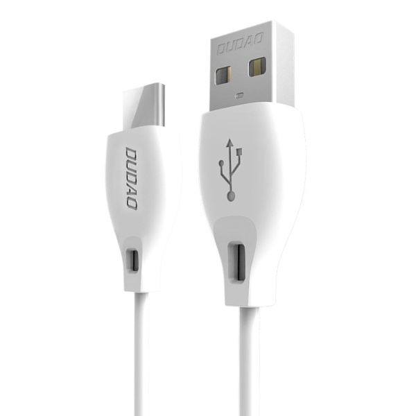 Cablu Dudao USB Tip C 2.1A 1m Alb (L4T 1m Alb)  DUDAO CABLE L4T (TYPE-C) 1M